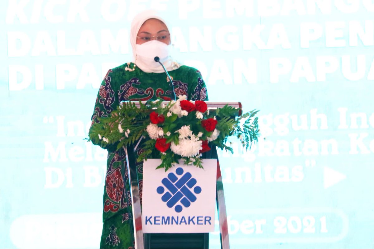 Menutup kegiatan kunjungan kerja saya di tanah Papua, sebagai bentuk keseriusan pemerintah untuk membangun SDM Papua dan Papua Barat yang unggul, Kami dari Kemnaker telah membangun 21 BLK Komunitas pada tahun 2021 ini.