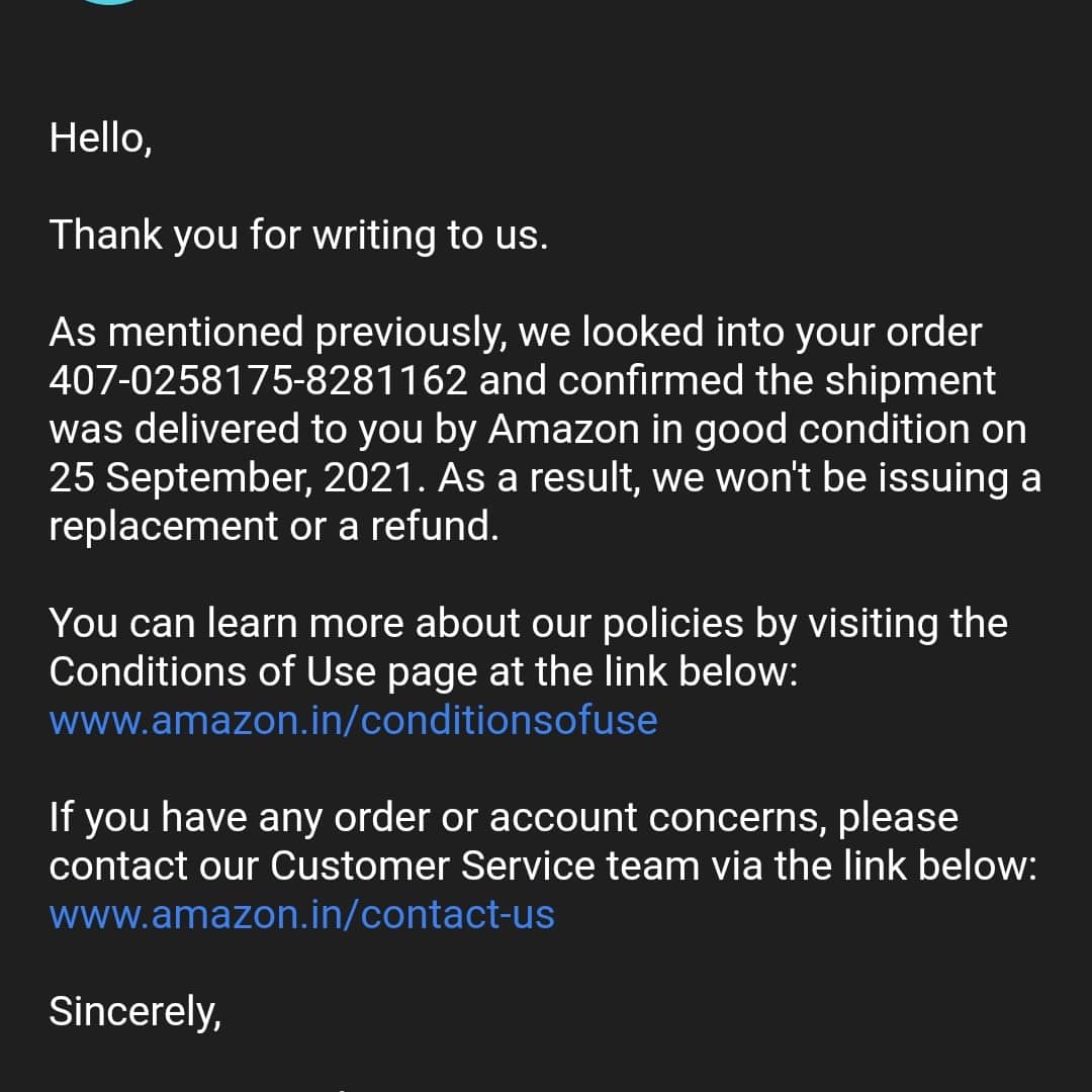 DeepakPatel3143's tweet photo. @amazon @amazonIN @ConsumerCourt_  i want my money return https://t.co/J3kUixb2Vc