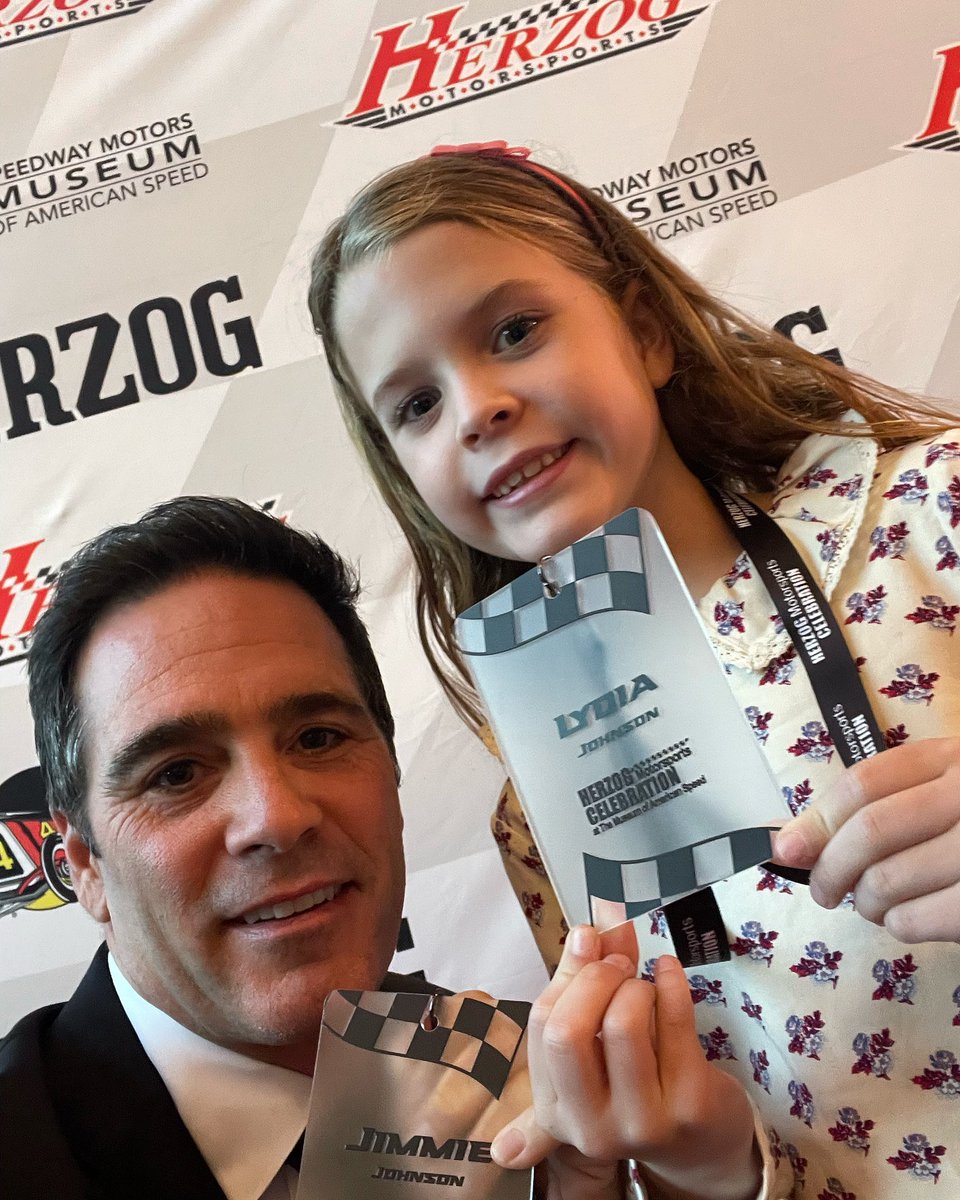 JimmieJohnson's tweet photo. I had a special night with my special girl celebrating Herzog Motorsports. @American_Speed https://t.co/9tuwHjwojn