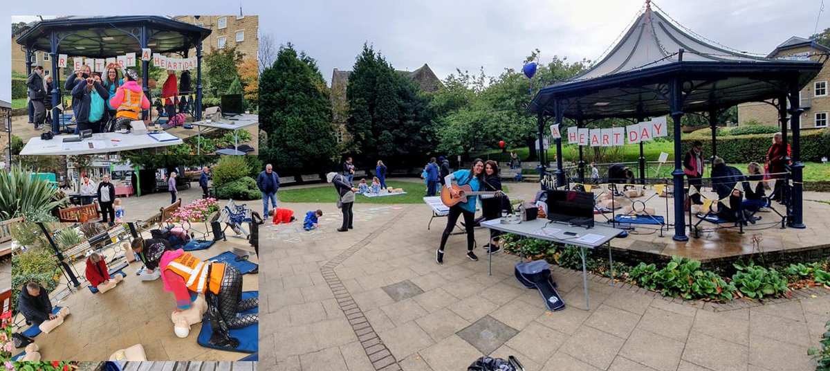 ❤️Restart A Heart Day❤️
Learn vital life saving skills with <a href="/HeartsInLittle1/">Hearts In Little Hands</a> &amp; <a href="/PACOFirstAid/">PACO First Aid</a> at #Ilkley Bandstand on The Grove until 5pm today.