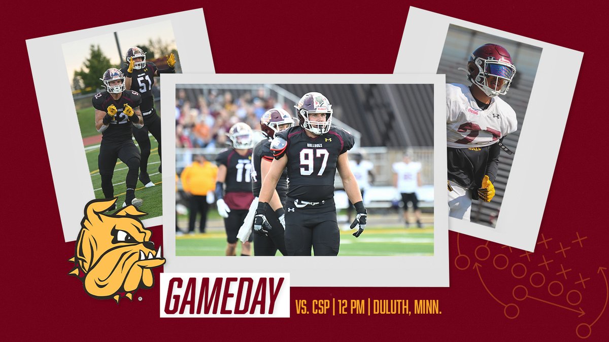 UMDBulldogs's tweet photo. It's homecoming weekend in Duluth! @UMD_Football battles Concordia, St. Paul this afternoon.

📍: James S. Malosky Stadium
⏰: 12:05 PM
🆚: CSP
📊: https://t.co/5rad2eEQHQ
📻: https://t.co/bfLmfQ5w8b
📺: https://t.co/mSEuwlxspb

#EarnIt // #BulldogCountry https://t.co/MjccinZreE