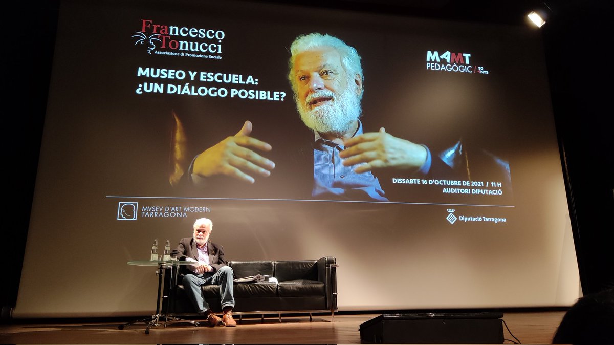 EscolaSaavedra's tweet photo. Un matí profitós pel claustre escoltant les reflexions d'en #Tonucci en relació a l'escola i l'art de ma mà del @MAMTarragona de la @Dipta_cat, el nostre partner d'@aliancesmagnet juntament amb l'@etseURV.
#CreixalSaavedra #ConnectatalFutur https://t.co/aYg7HBx3df