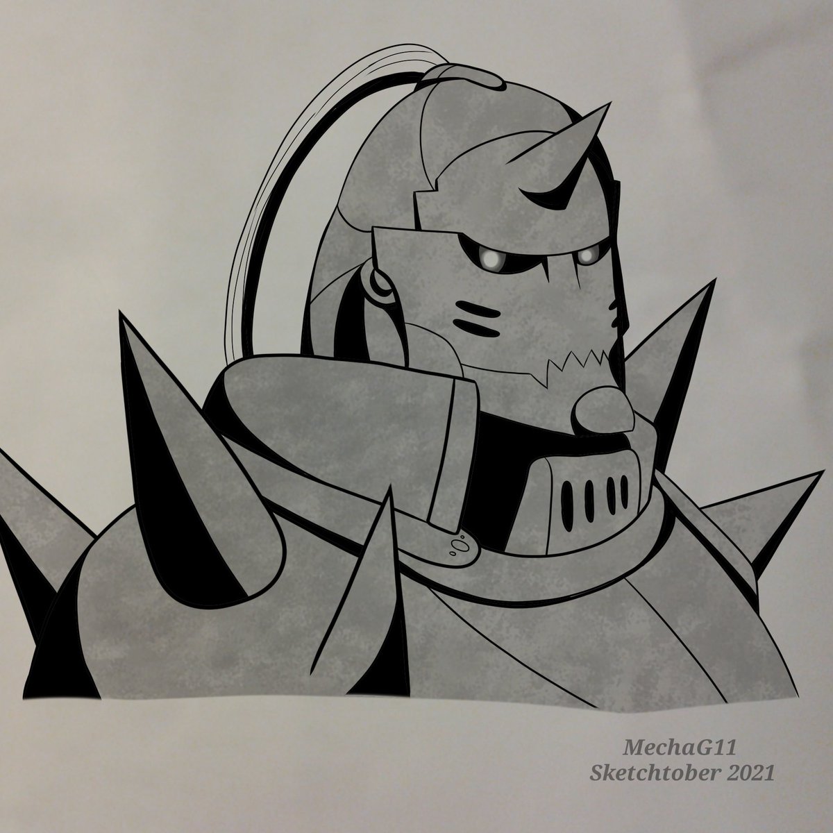 MechaG11's tweet image. Sketchtober Day 16 -Alphonse Elric
#sketchtober #sketchtober2021 #FullmetalAlchemist #FullmetalAlchemistBrotherhood