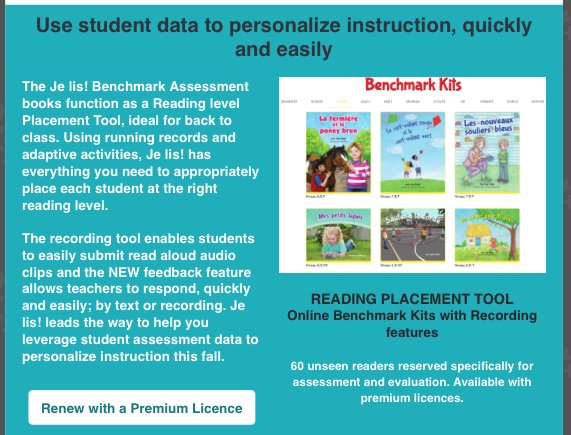 Leverage student data to personalize teaching and assessment.  Use our Reading Placement Tool to determine needs and next steps! conta.cc/3yyZRYD