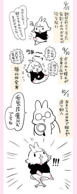 毛虫皮膚炎になったレポ 