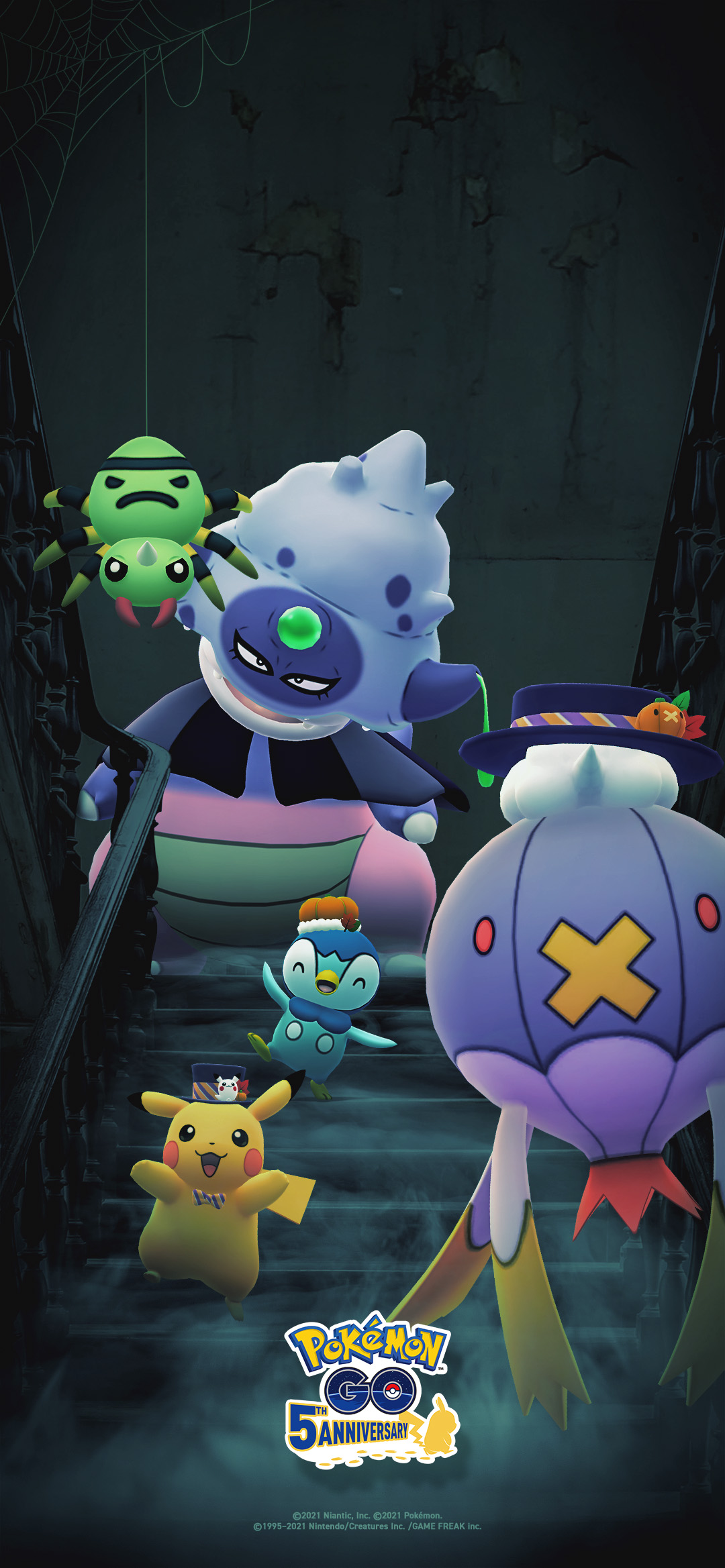 Pokémon GO BR on X: Bu! 👻 Mime-se com um novo plano de fundo de telefone  com Spinarak, Galarian Slowking e Pokémon fantasiados! #PokemonGOHalloween   / X