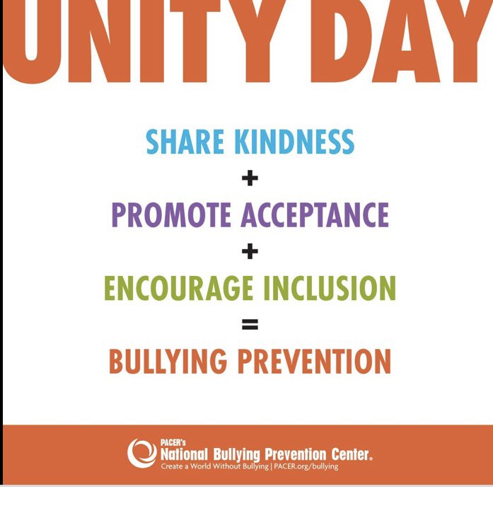 FRPS let’s stand together wearing Orange on Wednesday October 20th! A National Day of Unity  🧡 #stopbullying #UnityDay2021 #Unidos #kindness #Acceptance #Inclusion
