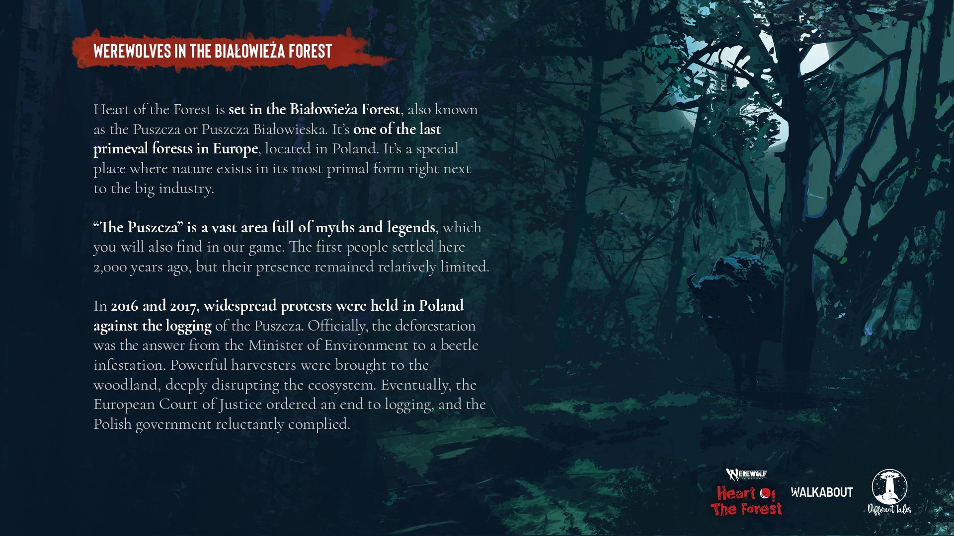 World of Darkness on Twitter: "The game is partially based on real events  and set in the very real location - Białowieża Forest. One of the Forest's  most known symbols is żubr -