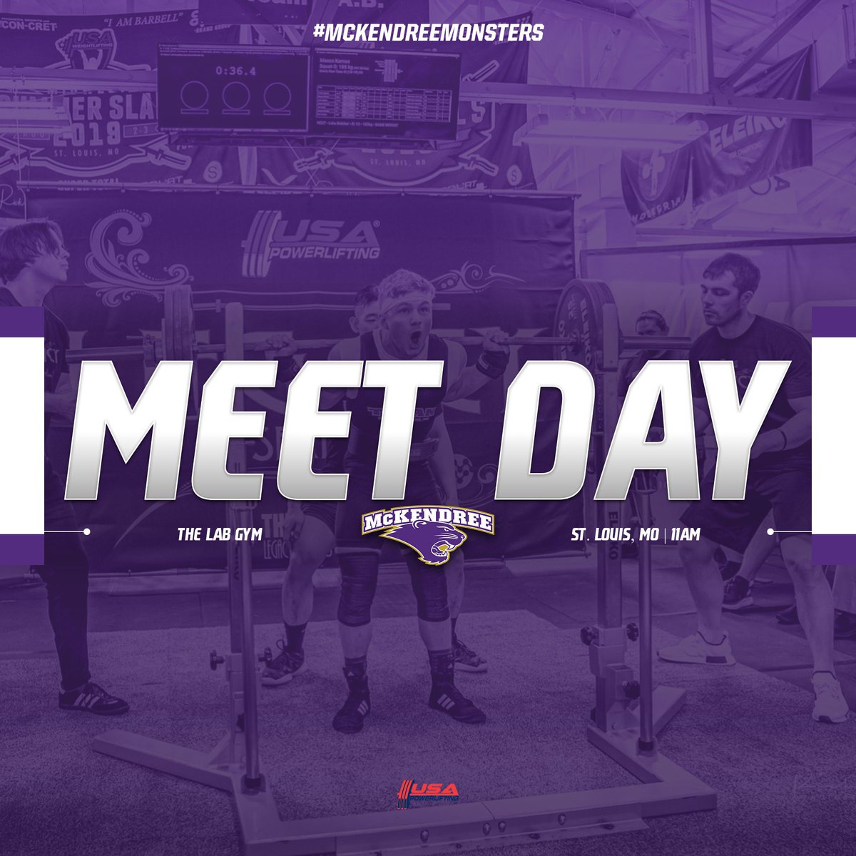 IT’S MEET DAY!! 💪

11AM at The Lab Gym - STL, MO

#mckendreemonsters 

Livestream link below

m.youtube.com/watch?v=k9NPAQ…