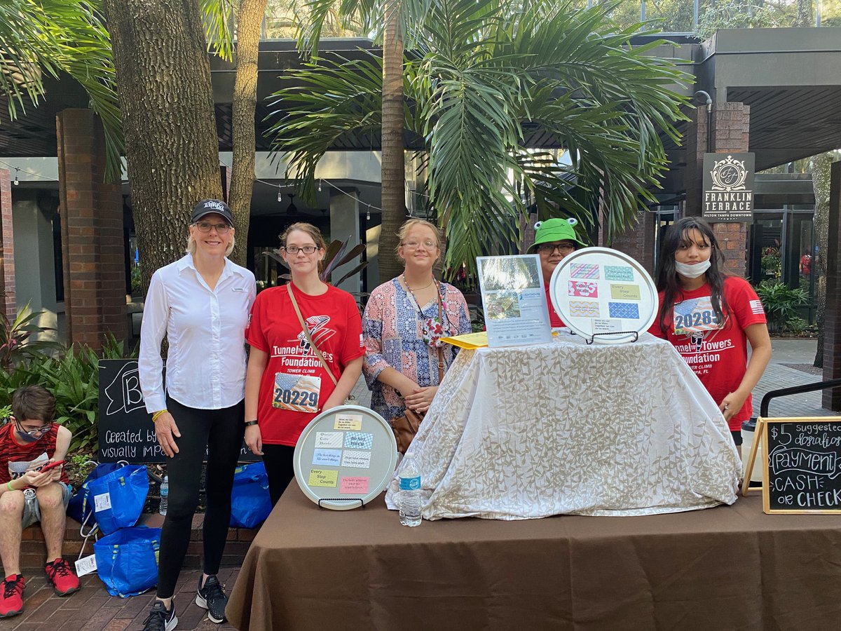 JaneCastor's tweet photo. Honored to help kickoff the 4th Annual Tampa Tower Climb Tunnel to Towers this morning!

This incredible fundraiser helps to:
- build specially adapted, smart homes for amputee veterans
- pay off mortgages for the families of fallen first responders
- build Gold Star Family Homes https://t.co/KArk2zQer2