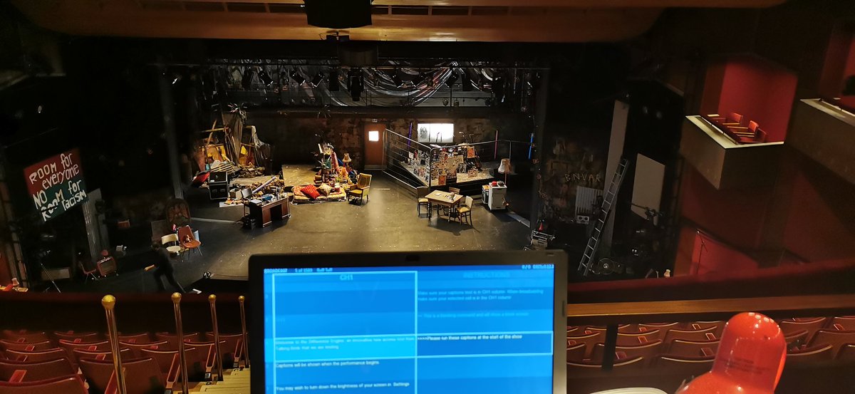 charlie_ingram3's tweet photo. Today I'm captioning for the @belgradetheatre! Last chance to see the Ruff Tuff Cream Puff Estate Agency tonight! You can get captions from my handsome self on your smart phone from @birdmail  #differenceengine #access #theatre https://t.co/m2glQjGKsS