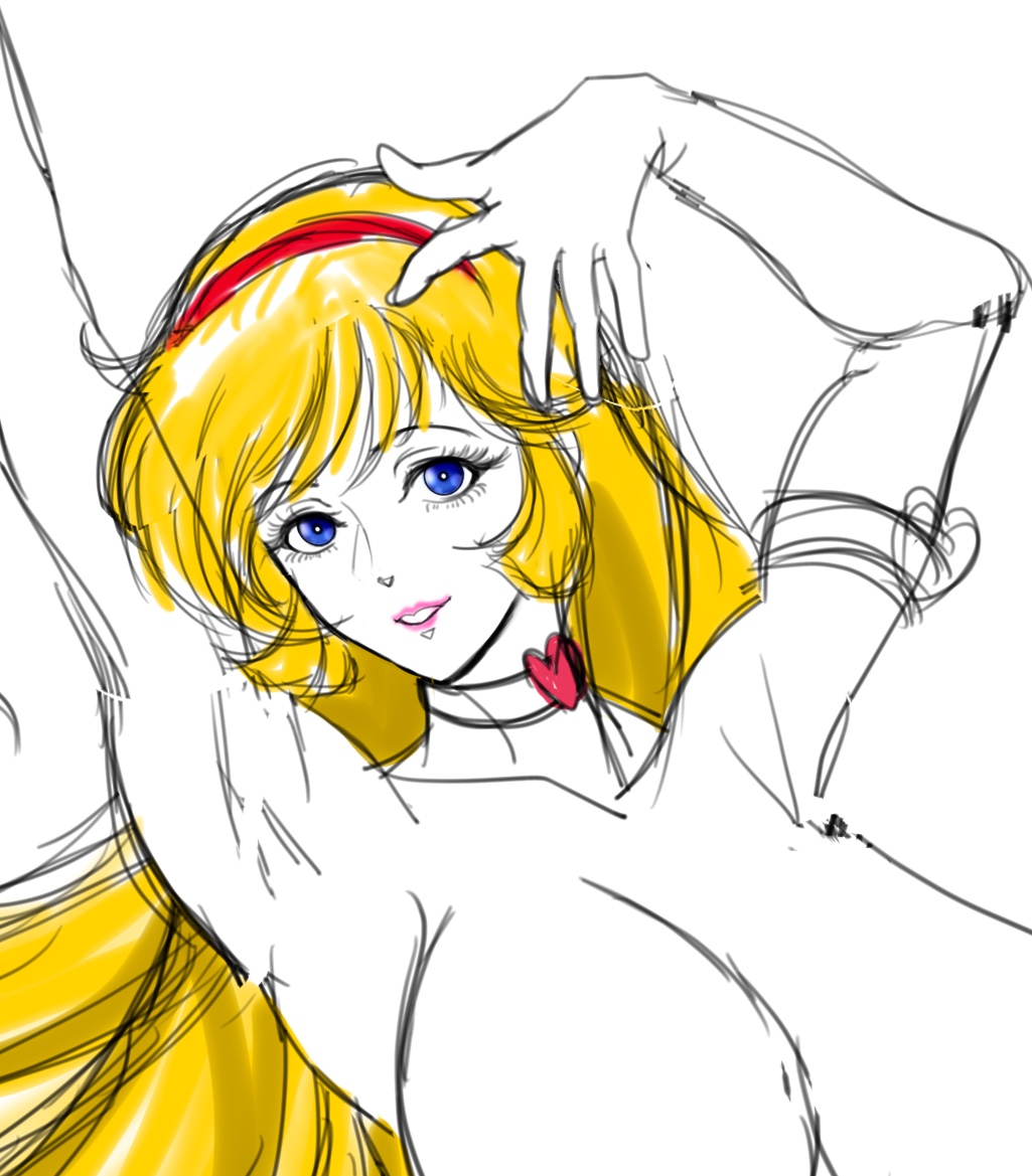 今夜の依頼絵進捗チラ見せ〜
今回はskeb依頼で某有名セクシー変身ヒロインキャラです。初めて描くのもあって特に変身前の顔がなかなかイメージ固まらなくて色々思案中🤔 