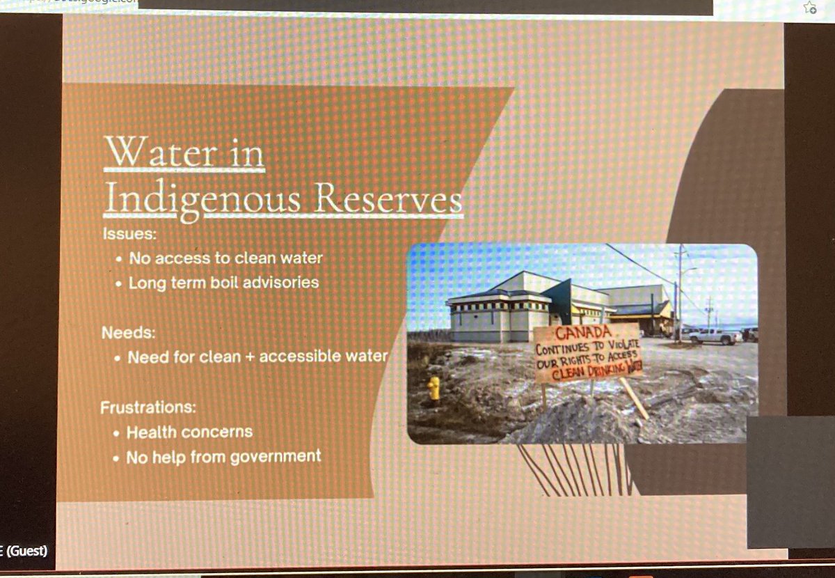 AngeAlexander88's tweet photo. A great #designthinking #studentproject presented by @JTAgeography’s students! #inquiry #Geography #STEAM #indigenousneeds #waterissuesincanada @OAGEEOntarioGeo 2021 conference
@GIS4Teachers https://t.co/AdFskznp6H