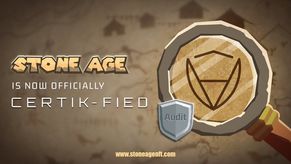StoneageNFT's tweet photo. We are back to announce that Stoneage NFT is now officially #CERTIK-fied!
Secure with Stoneage NFT where $GES protocol and #NFTs integrated to creates an incompatible of exciting experience.
Full CERTIK Report : https://t.co/YpJjjdEaas
CERTIK Official : https://t.co/yuAJJfCbdy https://t.co/nF6tUkLiwc