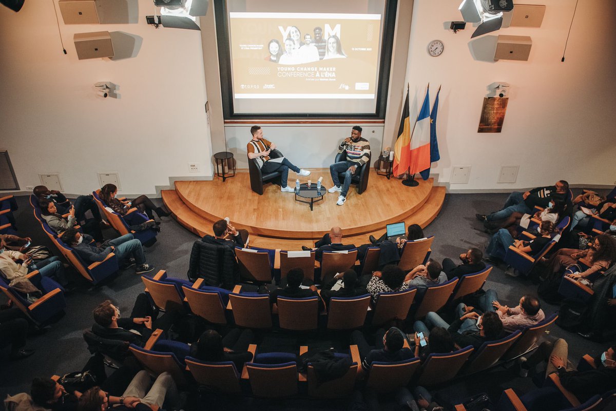 YChangeMaker's tweet image. Retour en image sur la conférence YCM à l’ENA💡

Merci à @dawalaofficiel @emna_everard Karim Slaoui de  @cowboy_bikes @DZaversnik Romane Lefebvre de @Youth4Climatefr @jeanguo_konexio pour l’inspiration💡

Merci à @nathansoret pour l’animation🎤
Merci à @ENA_fr 🤝

📸Will Anderson