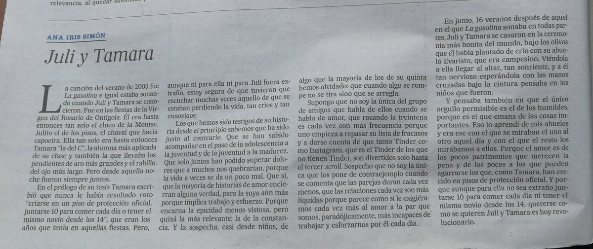 "El único orgullo permisible es el de los humildes". Precioso este texto de <a href="/anairissimon/">Ana Iris Simón</a>