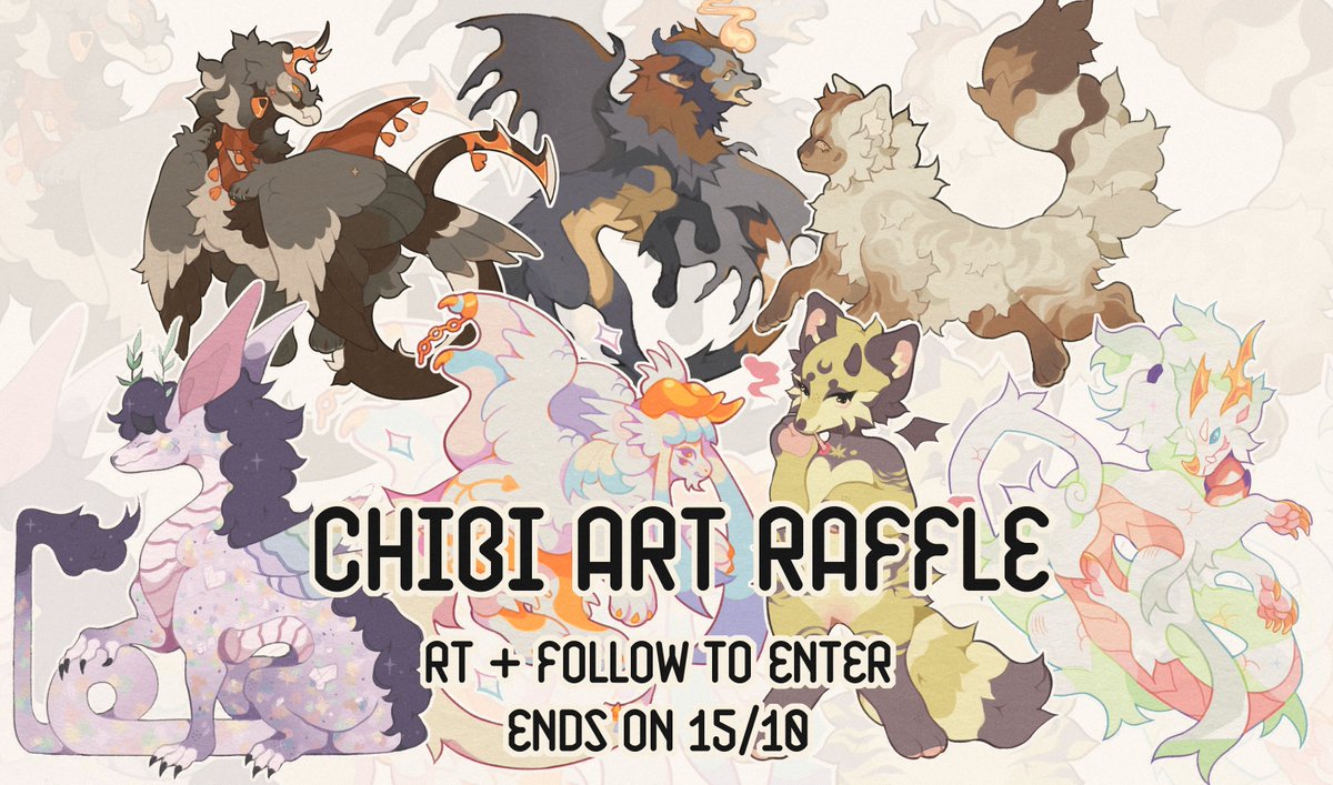 ferafel_'s tweet photo. ⭐️🌿☁️✨CHIBI ART RAFFLE ✨☁️🌿⭐️

▪️ RT + follow to enter
▪️ Two winners to get a chibi art 
▪️ Ends on 15/10   

Goodluck everyone! https://t.co/kAUB6Z8raN