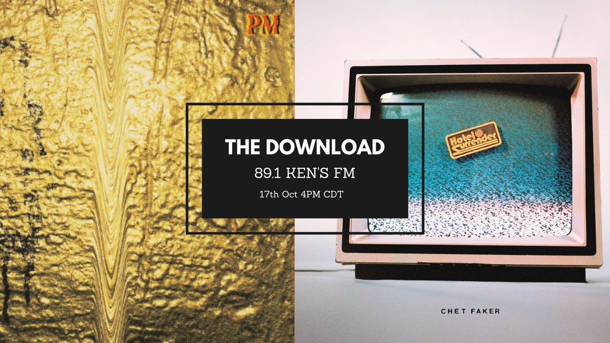 I've got albums from <a href="/chetfaker/">Chet Faker</a> and <a href="/jarrydjames/">Jarryd James</a> coming up on the show for you today! Tune in on your radio at 4pm CDT/8am AEST or online at bit.ly/32pCfs2!