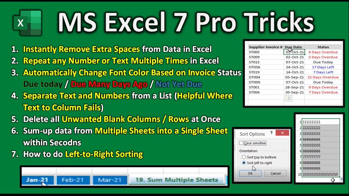 MSOfficeEasy's tweet photo. Watch tutorial here
https://t.co/wGST4Vxan8

#excel #MsExcel #exctutorial #excellearning #exceltricks #excelformulas #excelfunctions #excelforbeginners #Excelbasics #Exceltraining https://t.co/vNuEmman9k