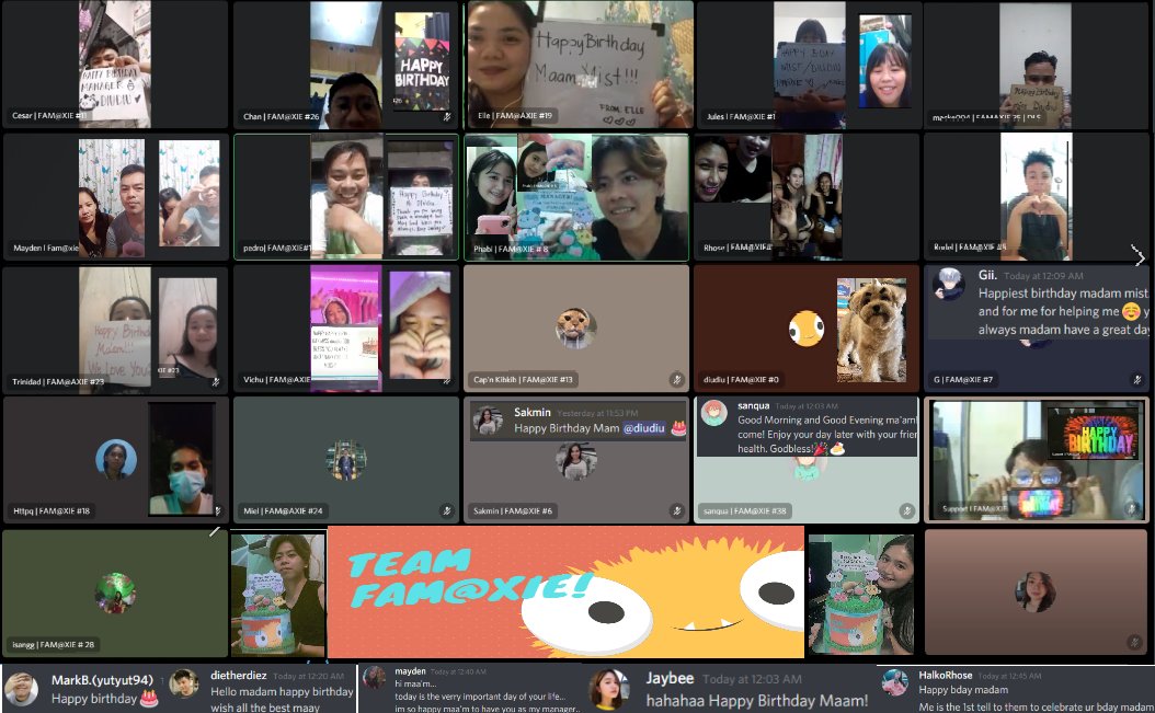 diudiu_famaxie's tweet photo. Thank you all for the surprise! I am so touched! All of you are so cute!🥰 I wish you all good health and be happy always!🥳So blessed to have this lovely family. #Famaxie #AxieInfinity @AxieInfinity https://t.co/jH73q9lkxB