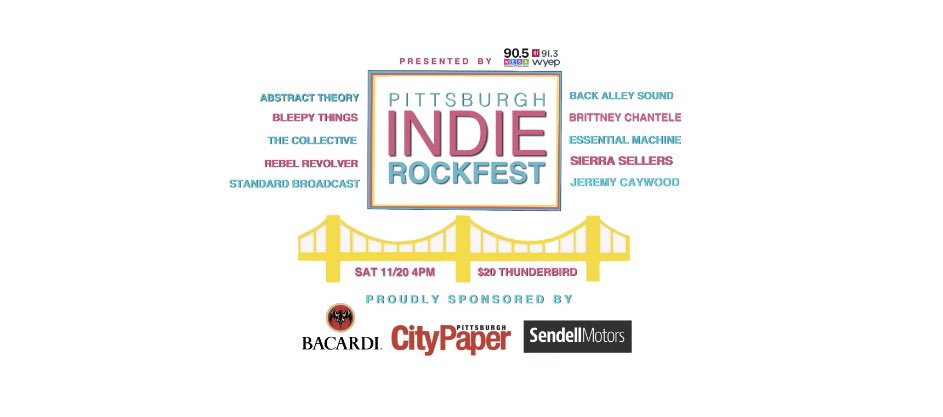 Happy to announce our sponsors and check out our new logo!! Huge thanks to @SendellM <a href="/PGHCityPaper/">Pittsburgh City Paper</a> <a href="/WYEP/">91.3 WYEP</a> <a href="/BACARDI/">BACARDI</a> for making this year’s event possible!! ❤️🙌🏻🎉🎉