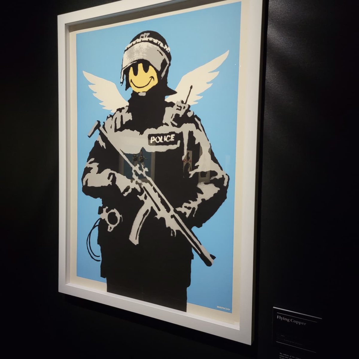 Cryptik_One's tweet image. Went to the #Banksy #Art exhibit today in #Chicsgo, it was awesome. Check out some pictures here and the rest on my Instagram.