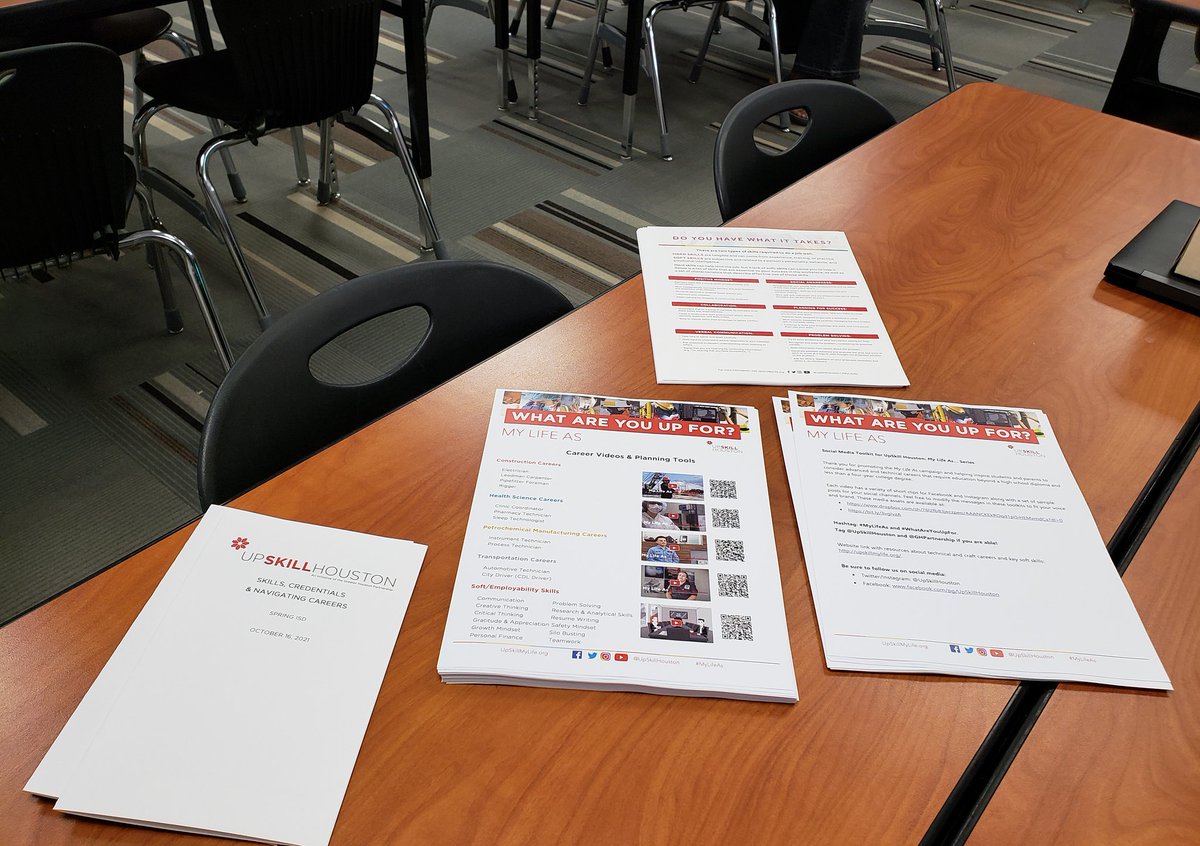 UpSkills Houston presenting to teacher leaders at the SISD Learning Fair <a href="/SpringISD/">Spring ISD</a> <a href="/SpringISD_CTE/">SpringISD_CTE</a> #ctespringisd