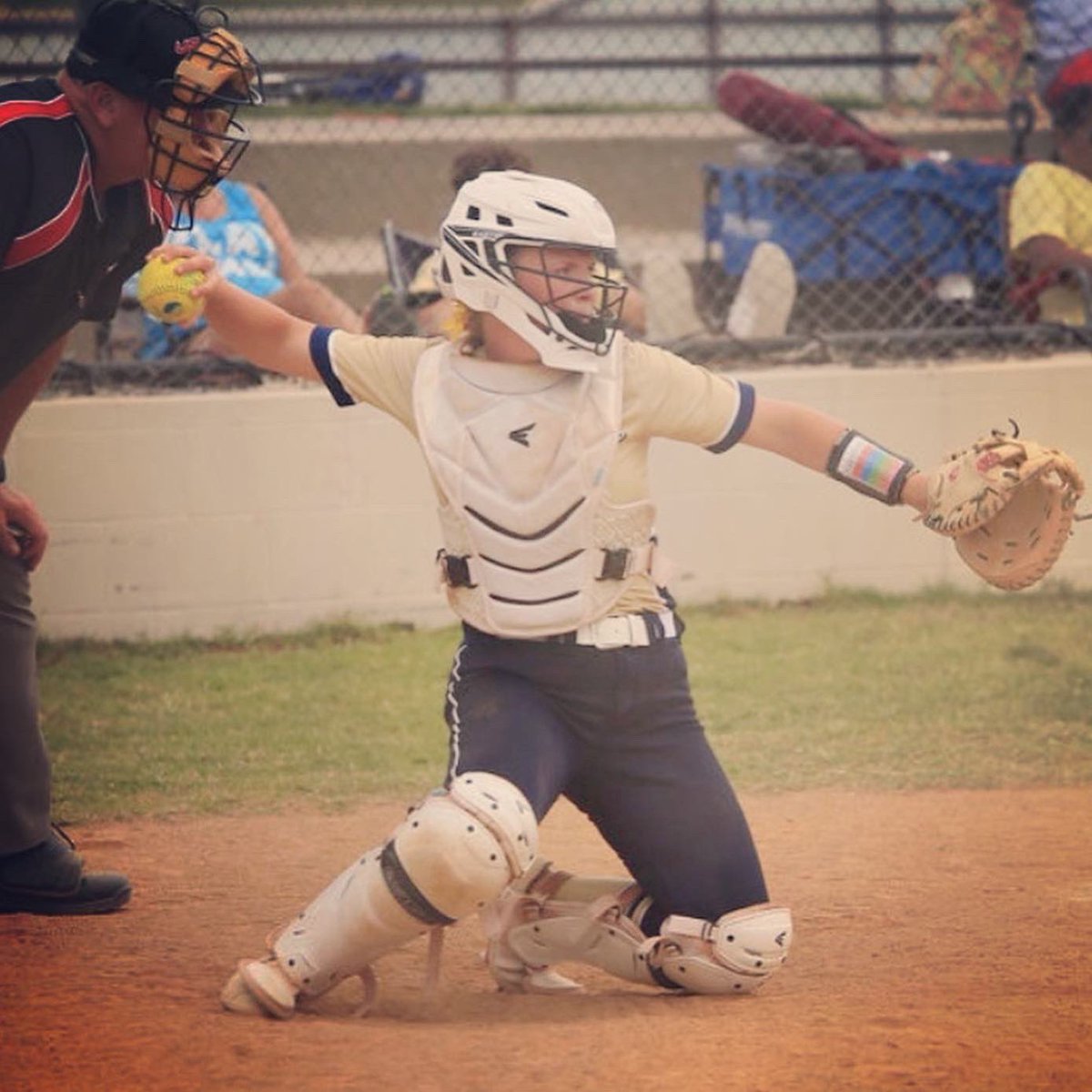 jenn_gerace's tweet photo. Game over…what a ride!! Being a catcher is selfless and as a catcher you have been okay with that. You gave it your blood, sweat, and tears - as well as a couple broken bones. Remember birds of a feather flock together, soar with the eagles and leave the turkeys behind. #58out https://t.co/goaIlJZYz9