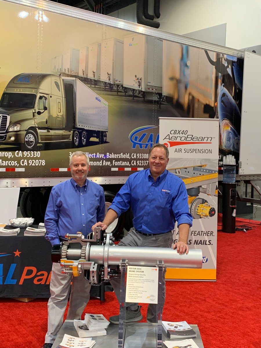 SAFHOLLAND's tweet photo. If you're at the California Trucking Show in Ontario this weekend, stop by the KalPartz booth! 

Special thanks to KalPartz for having a SAF P89 Disc Brake Axle presence in their booth! 

#trucking #californiatruckingshow https://t.co/jhM1ihjqYL