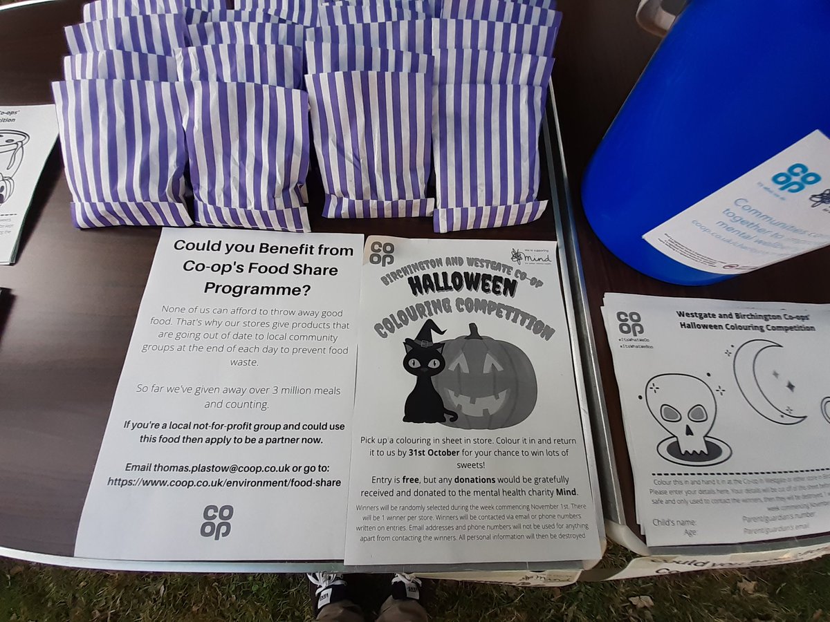 TomMemPioneer's tweet photo. Attended @1totallylocally #FiverFest in #Birchington today, raising money for @MindCharity and launching our #Halloween colouring competition. We gave away plenty of free sweets, too. #ItsWhatWeDo #ItsWhatWeBoo https://t.co/sTSAeyGt8e