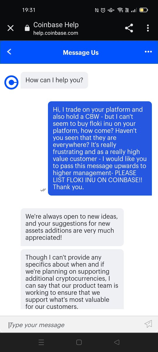 <a href="/coinbase/">Coinbase 🛡️</a>, I've received your kind automated reply to my request to list $floki #FLOKIINU <a href="/RealFlokiInu/">Floki</a>   - we are the strongest community in the crypto space.
-We are about to flip $shiba $doge 
As fast as you act, the faster you can enjoy the hype!