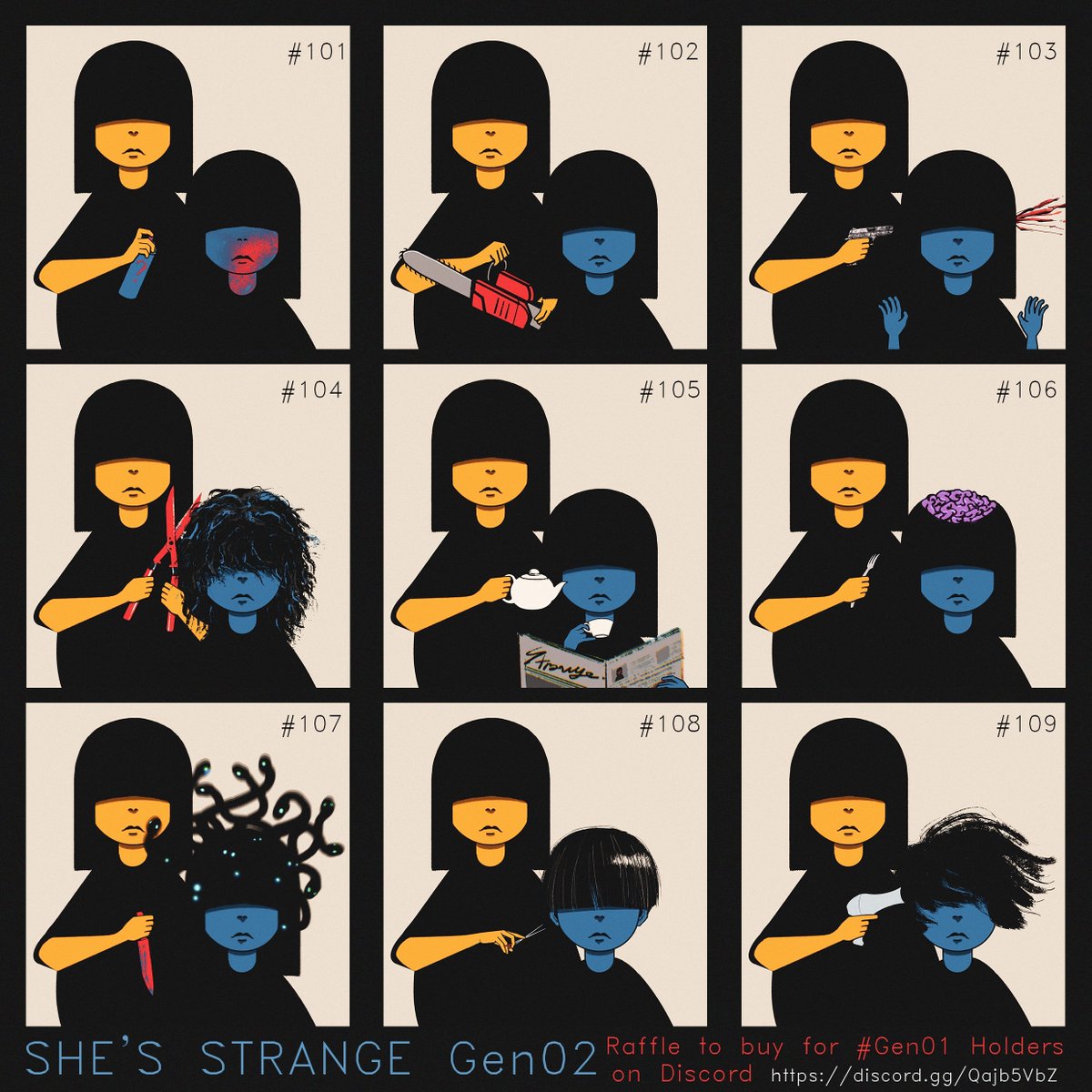 NYTCOOLCAT's tweet photo. 🎉Congrats to the winners🎉 such a wonderful start of she's strange #Gen02
@Corey @Mark2036 @oldnftguy @ProfessorSabre
@BingoReserve @kushxnft @OnDrace @CaptainQuesoDip @enrique
Thank you so much 🙏💙 https://t.co/3iAdDVQJTx