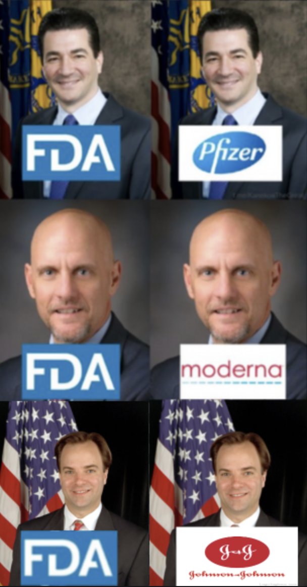 The Revolving Door: All 3 FDA-authorized COVID shot companies now employ former FDA commissioners dossier.substack.com/p/the-revolvin…