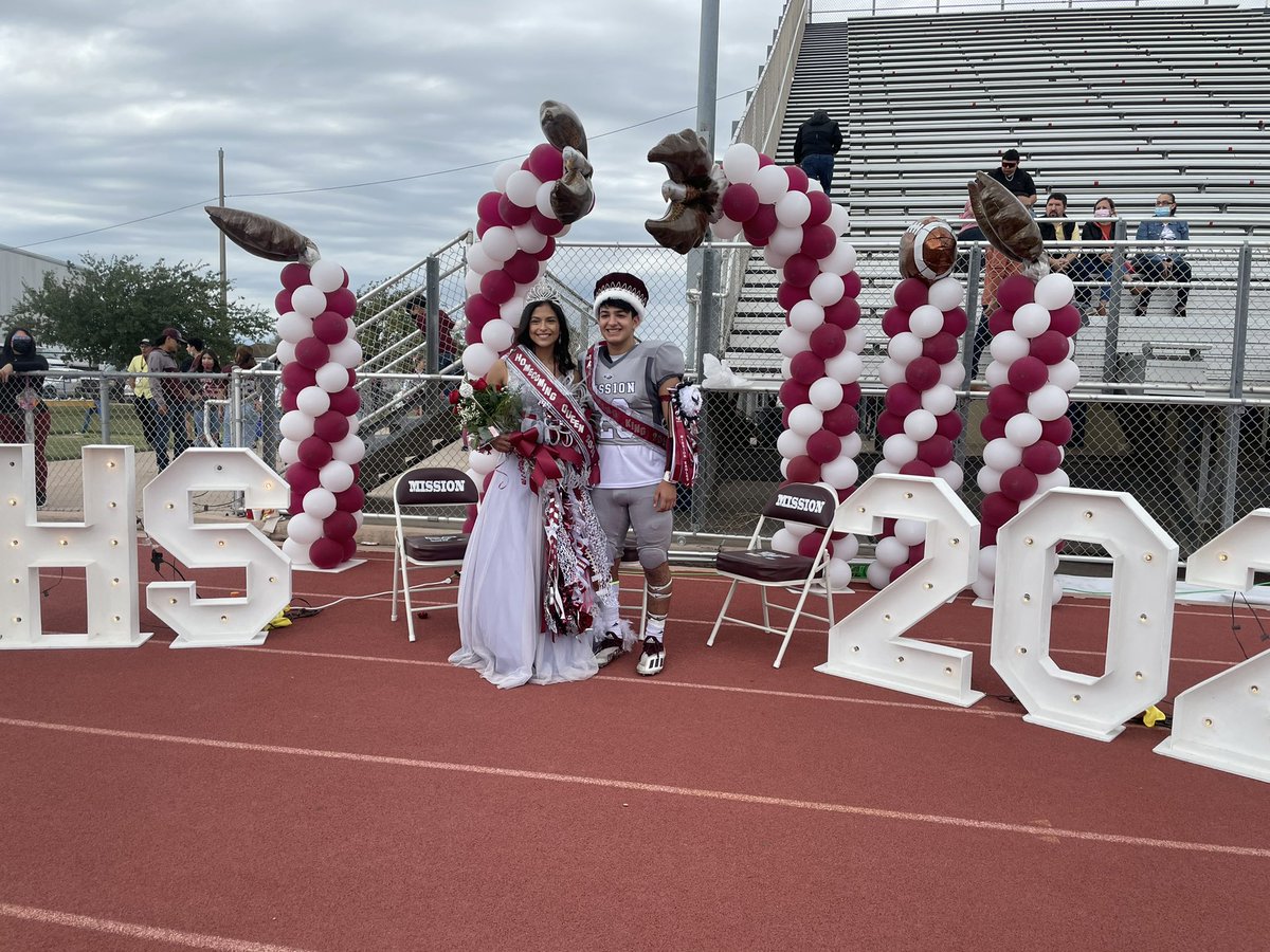 Congratulations to the 2021 Homecoming King and Queen, Jude Jaime &amp; Aleena Chavez!