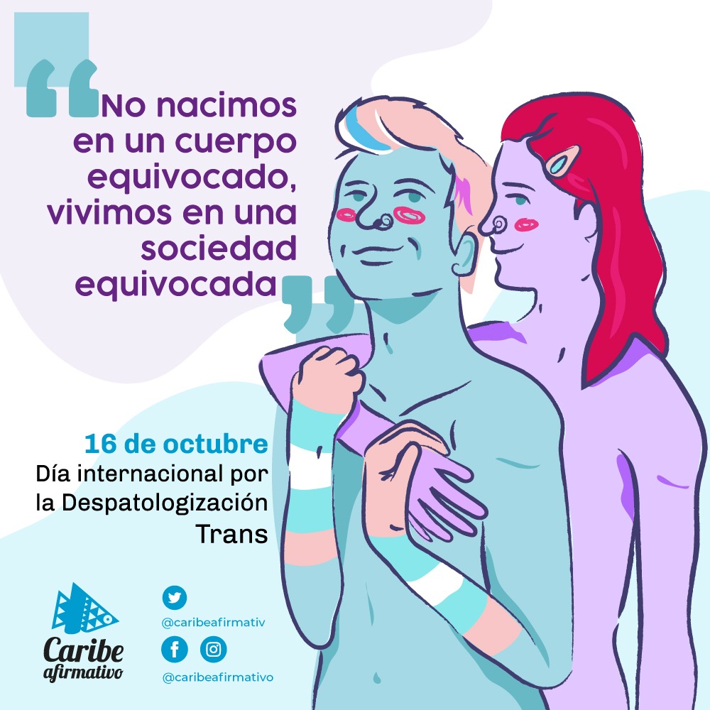 🏳️‍⚧️Despatologizar las expresiones e identidades de género no normativas es el primer paso para garantizar el acceso a la salud y el respeto de los derechos de las personas trans. 

#ResistimosDesdeElAmor
#Despatologizacióntrans