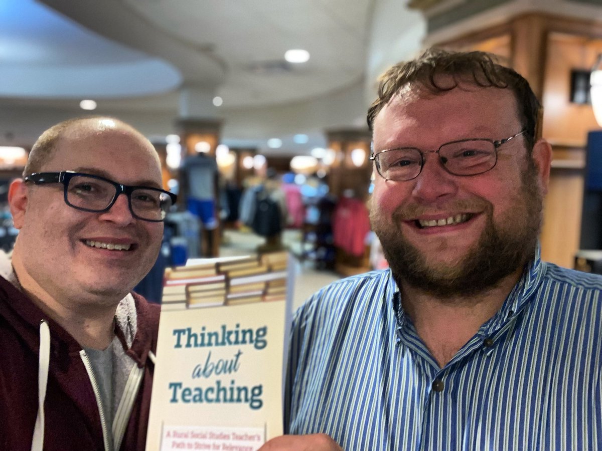 Homecoming weekend @fredoniau I made sure to stop by and get my copy of Thinking about Teaching signed by my good friend and author <a href="/CaseyJ_edu/">Casey Jakubowski, PhD</a>! Great to see you brother!