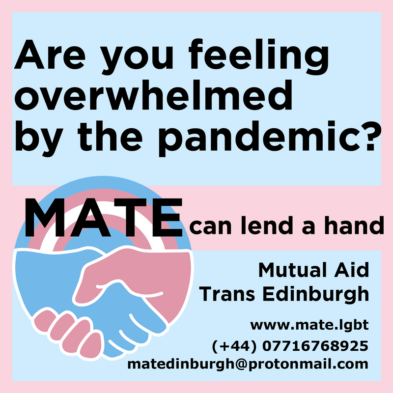 MATE - Mutual Aid Trans Edinburgh ON HIATUS tweet media