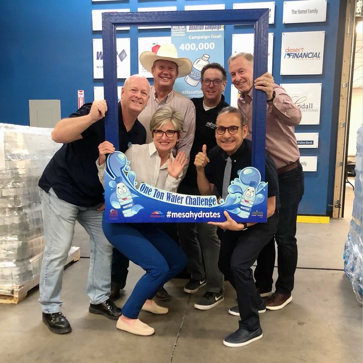 Thanks to the generous donations of our residents and businesses we collected over 700,000 bottles of water. We smashed our Hydration Campaign goal of 400,000! Thank you #MesaAZ! Way to go.