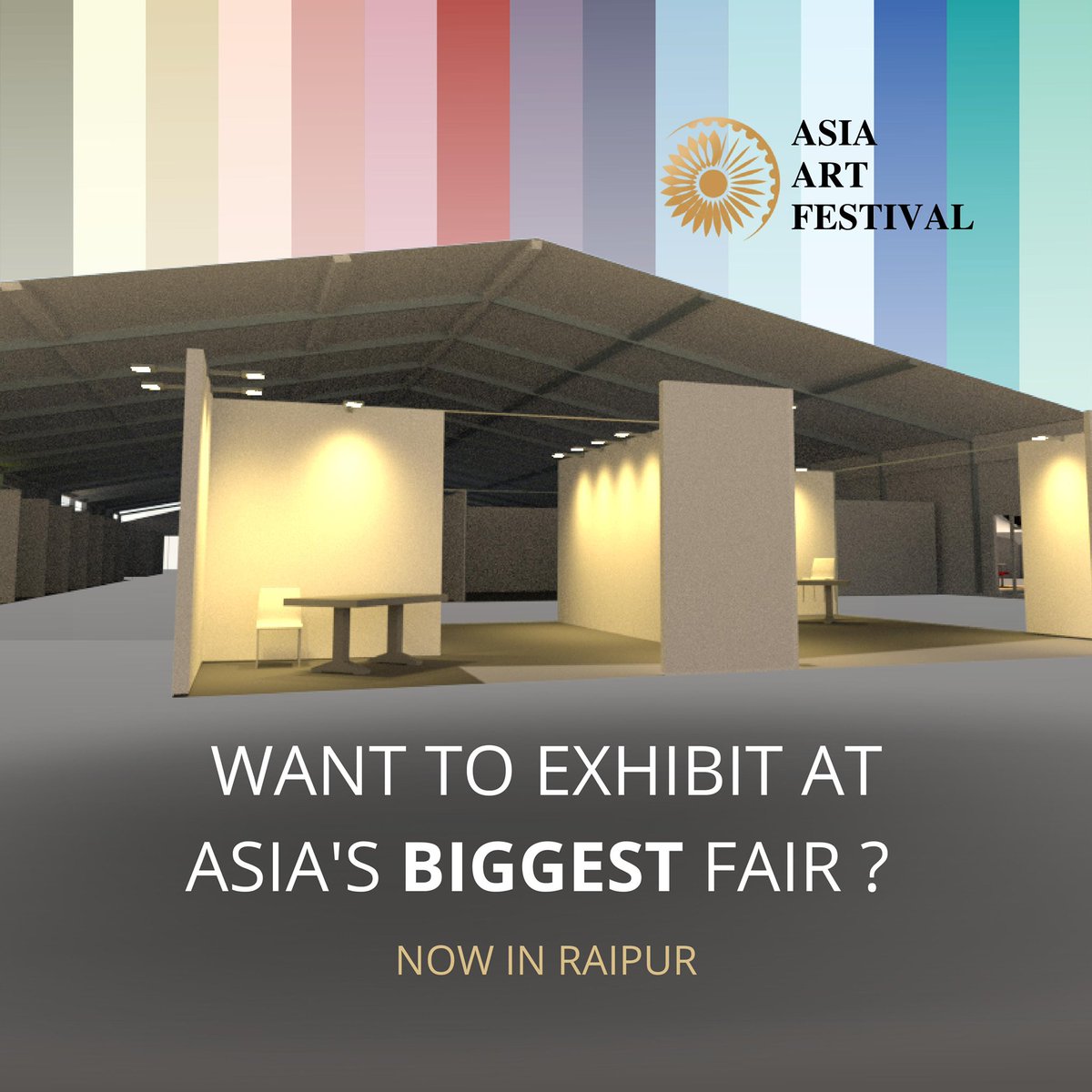AsiaArtFestival's tweet photo. Tag your artist friends and let them know that we are back for them !! 
Applications opening soon ! 
#artfair #Raipur #AsiaArtFestivalSummit  #AsiaArtFestival https://t.co/vXd0XdDWMB