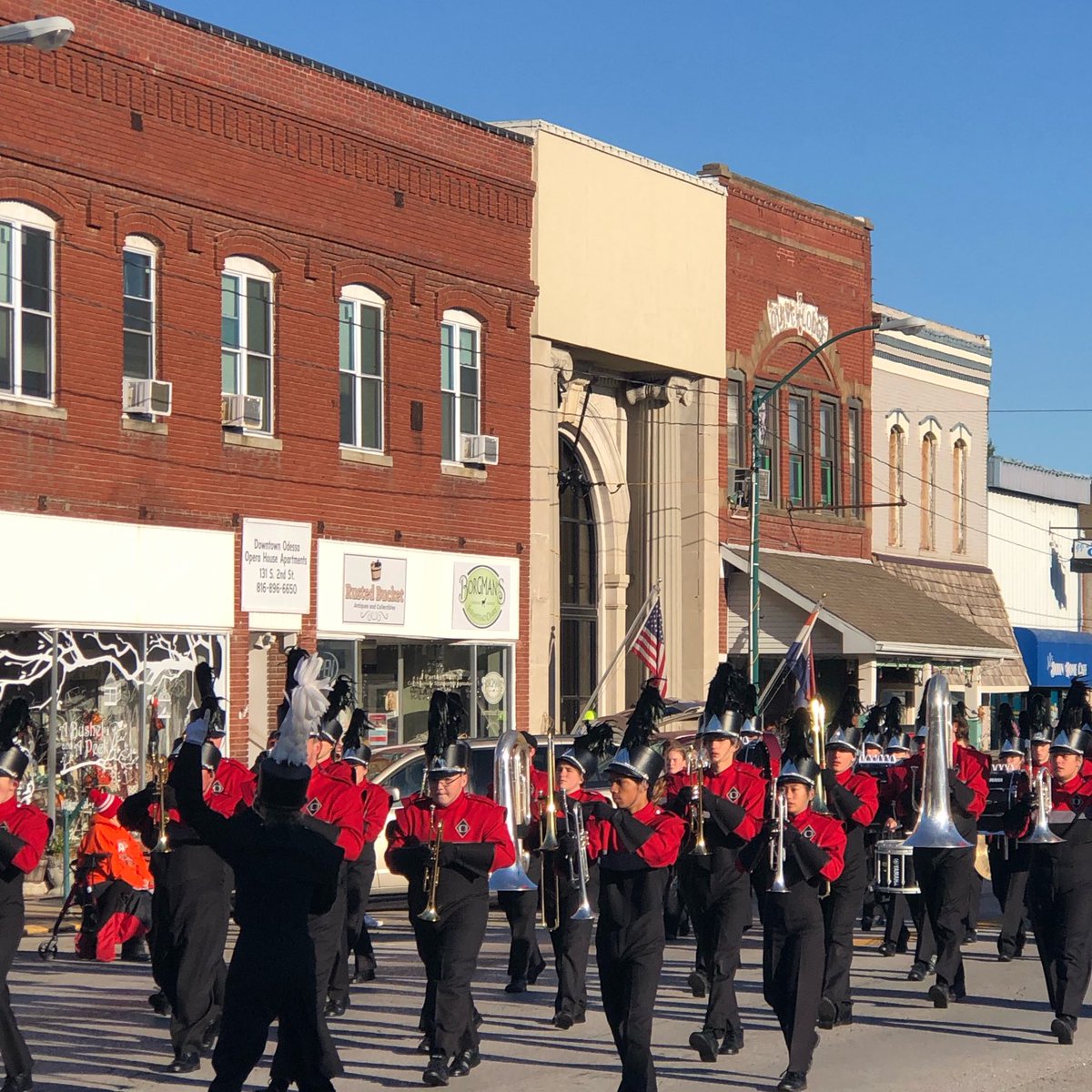 Want to wish our BOD the best of luck today. The Football team appreciates the support from our Band on Friday nights and we were happy to be there to support them as they marched through downtown Odessa this morning. 🚣🚣🚣