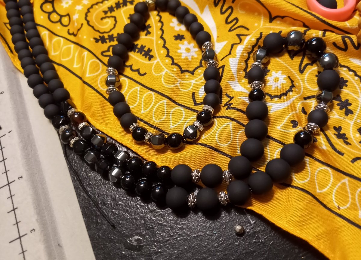 lunarose3773's tweet photo. Like that I'm not done yet 
#designingislife
#mensbeads #SmallBusinessSaturday #Mensfashion #mensjewerly #twitterart 
#blackowned #BlackOwnedBusiness #icreate #iwasborntocreate https://t.co/MmA5Md0A5G
