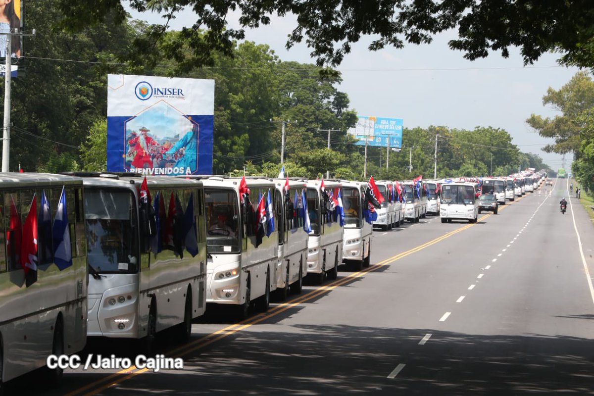 Buses rusos en Nicaragua