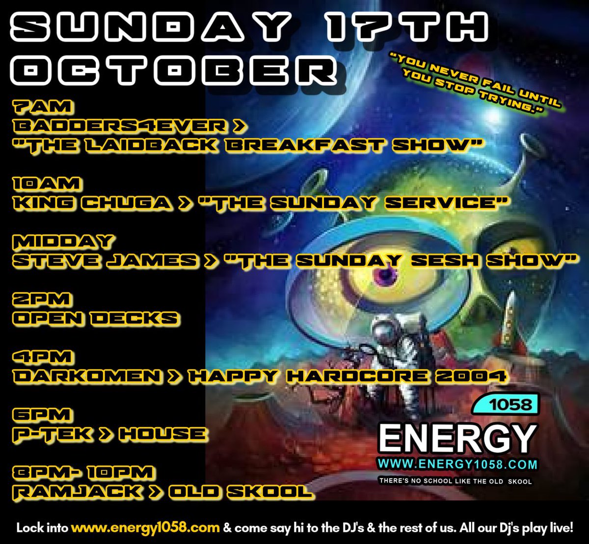 ⚠️ EZ all SUNDAY BEATS 
↖️↖️↖️⬇️⬇️↗️↗️↗️
#Energy1058 🙌🏽💙
•
Listen live ► energy1058.com
or radio-uk.co.uk//energy-1058-fm
Lock in or come say hi in the chatroom energy1058.com
SUNDAY SELEKTA’s from 7️⃣am