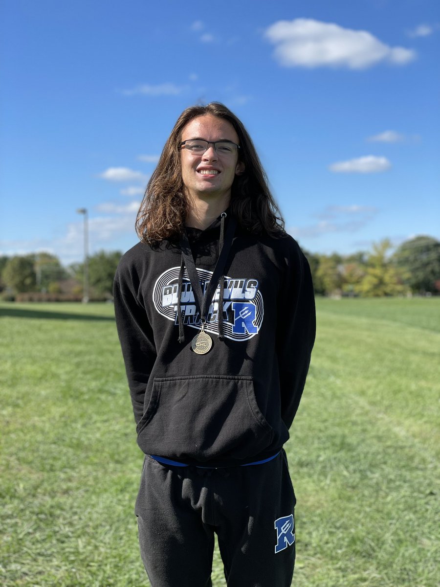 Jonny Powers takes six place in the CHL cross country meet. This puts him first team CHL! #WorkWins