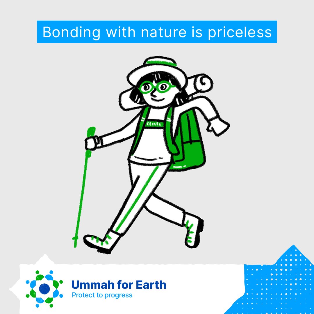 Being in nature can boost your mood and improve mental health 🌳☀️ Share with us the positive impact that #nature has on your well-being 💪🏼 #Protect2progress #Ummahforearth