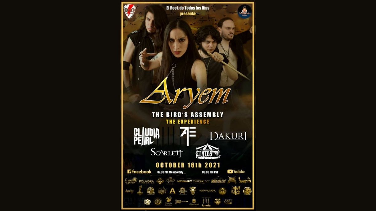 ¡HOY! The Bird's Assembly: the experience a las 7pm (CST) A través del <a href="/ElRockde/">Elrockdetodoslosdias</a> . Interpretaremos nuestro nuevo álbum entero y tendremos sets especiales de nuestros grandes amigos <a href="/Adventequation/">THE ADVENT EQUATION</a>  <a href="/claw2802/">Claudia Pearl</a> <a href="/DakuriBand/">Dakuri</a> <a href="/Stt_Mx/">Scarlett</a> y #Siniestra . ¡NO SE LO PIERDAN!