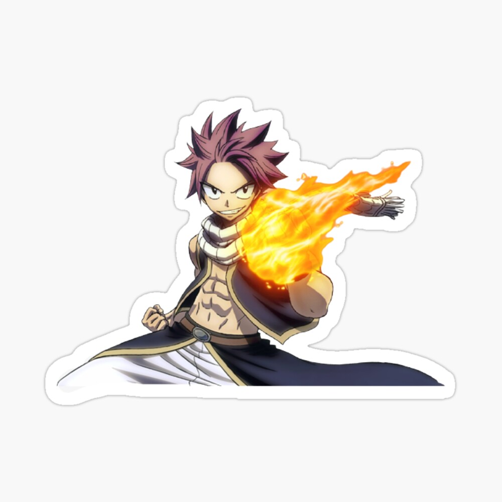 Fairy Tail -- Natsu Dragneel Anime Decal Sticker – KyokoVinyl