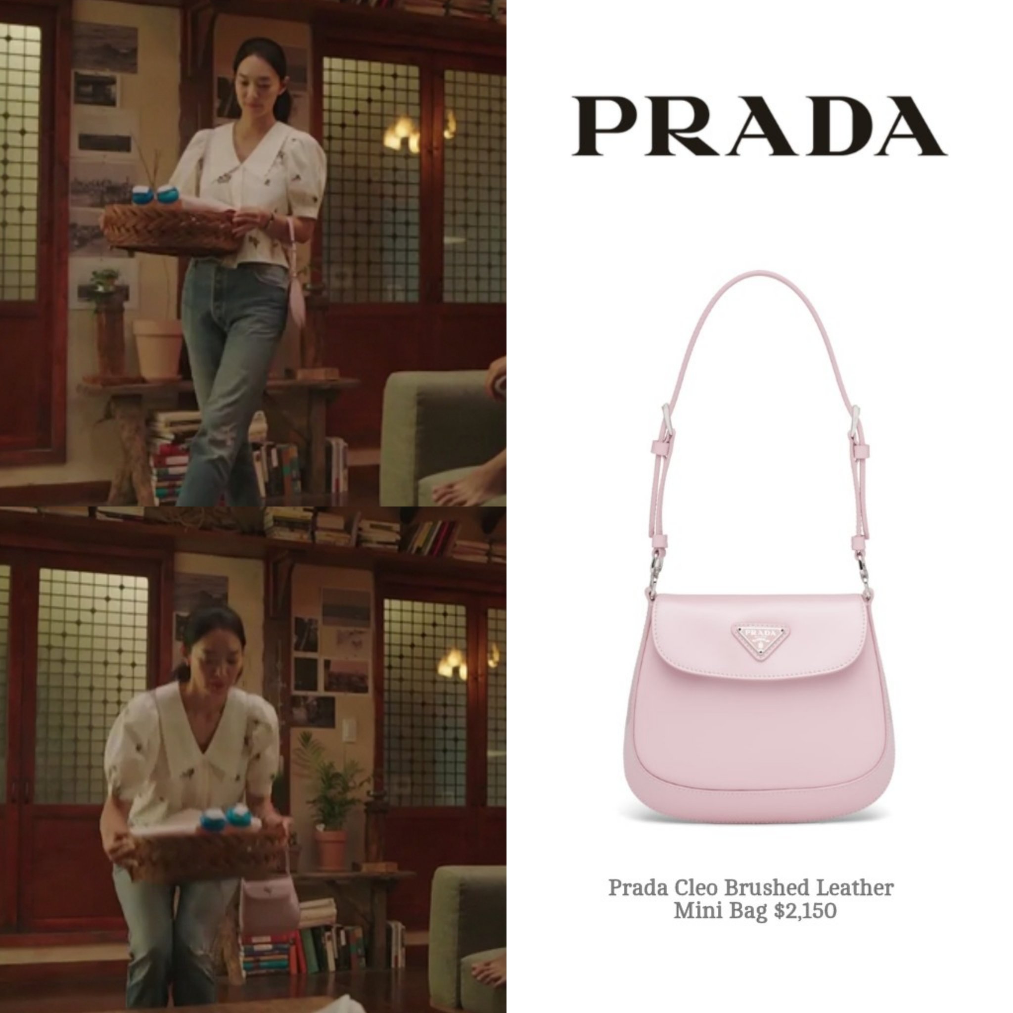 Kdrama_Fashion on X: Shin Min-Ah carried PRADA Prada Cleo Brushed