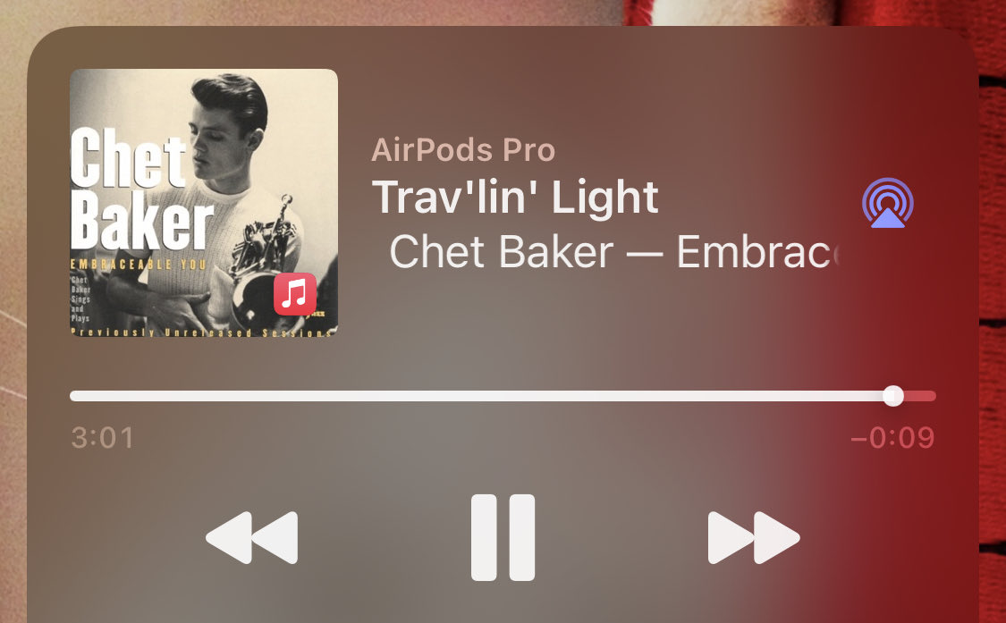 Listening to this makes me feel like a cosy baby seal, bobbing around in the tide (instead of sitting on the tube). #nowplaying