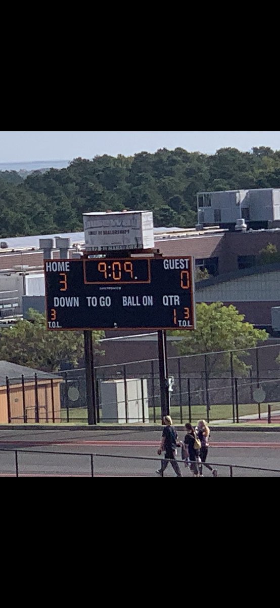 At half time, Bengals lead!  Keep up the great work boys!